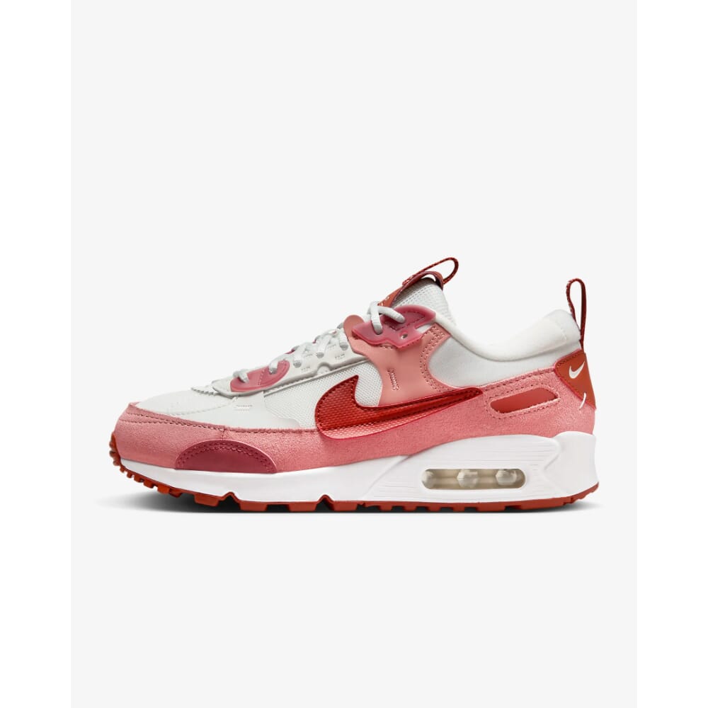 Red air max 90 hot sale womens