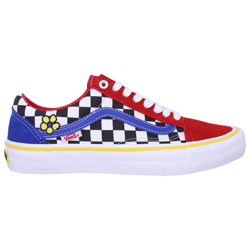 Buy Vans Old Skool Pro Red Checkerboard-blue Vn000zd4w89 Men's - Mydeal