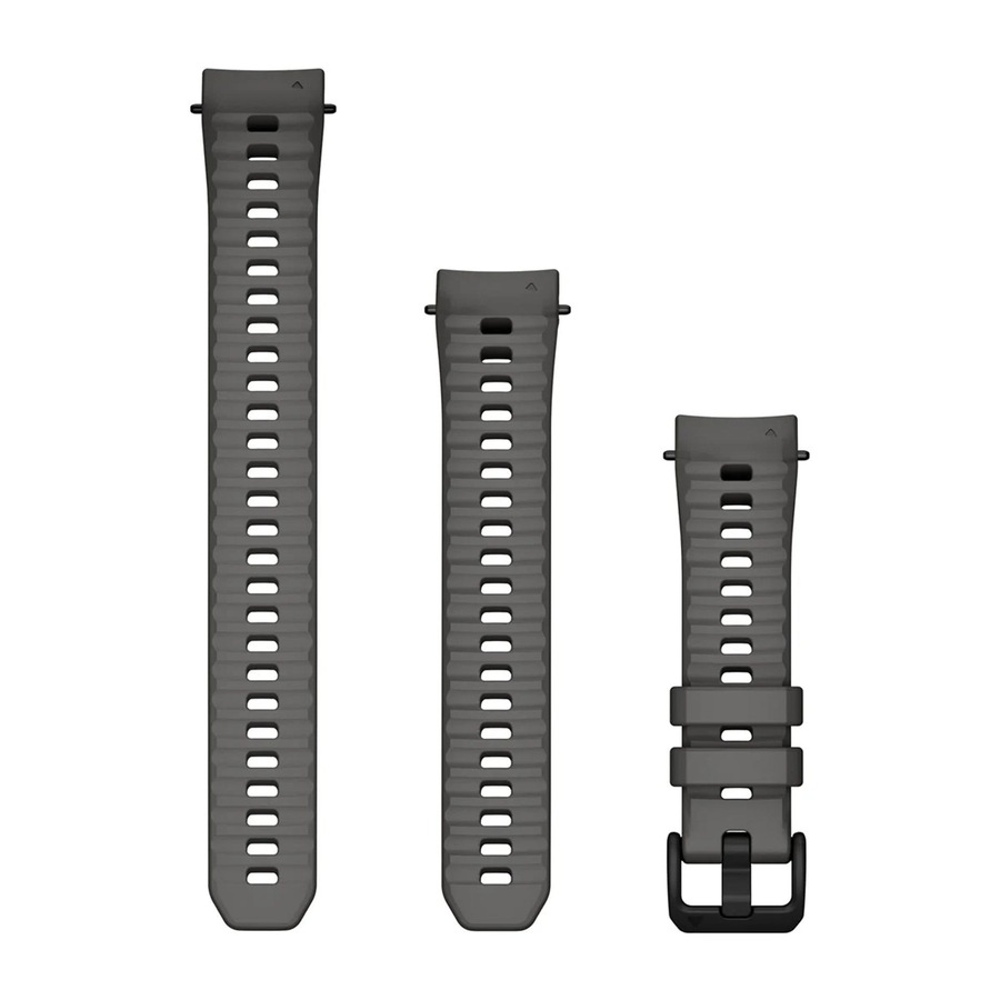 Garmin 20mm Watch Band - Charcoal Silcone Band suits Instinct E - 40mm