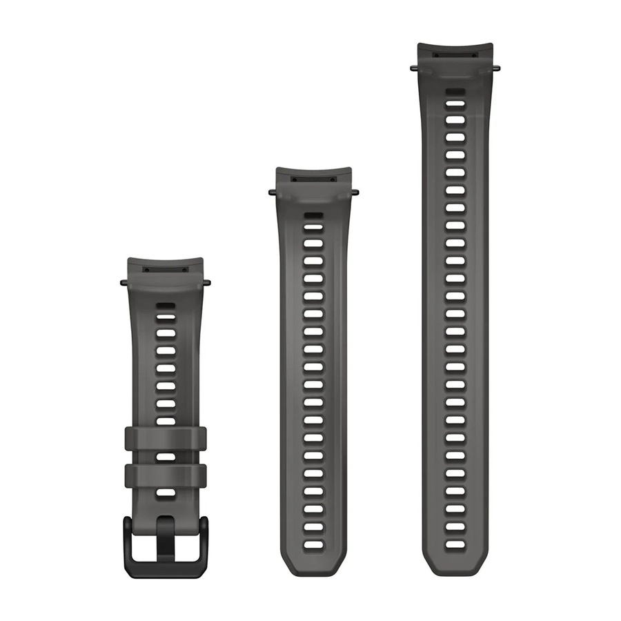 Garmin 20mm Watch Band - Charcoal Silcone Band suits Instinct E - 40mm