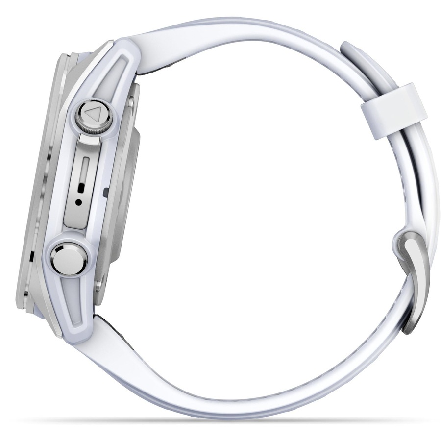 Garmin fenix 8 - 43mm AMOLED Silver with Whitestone band