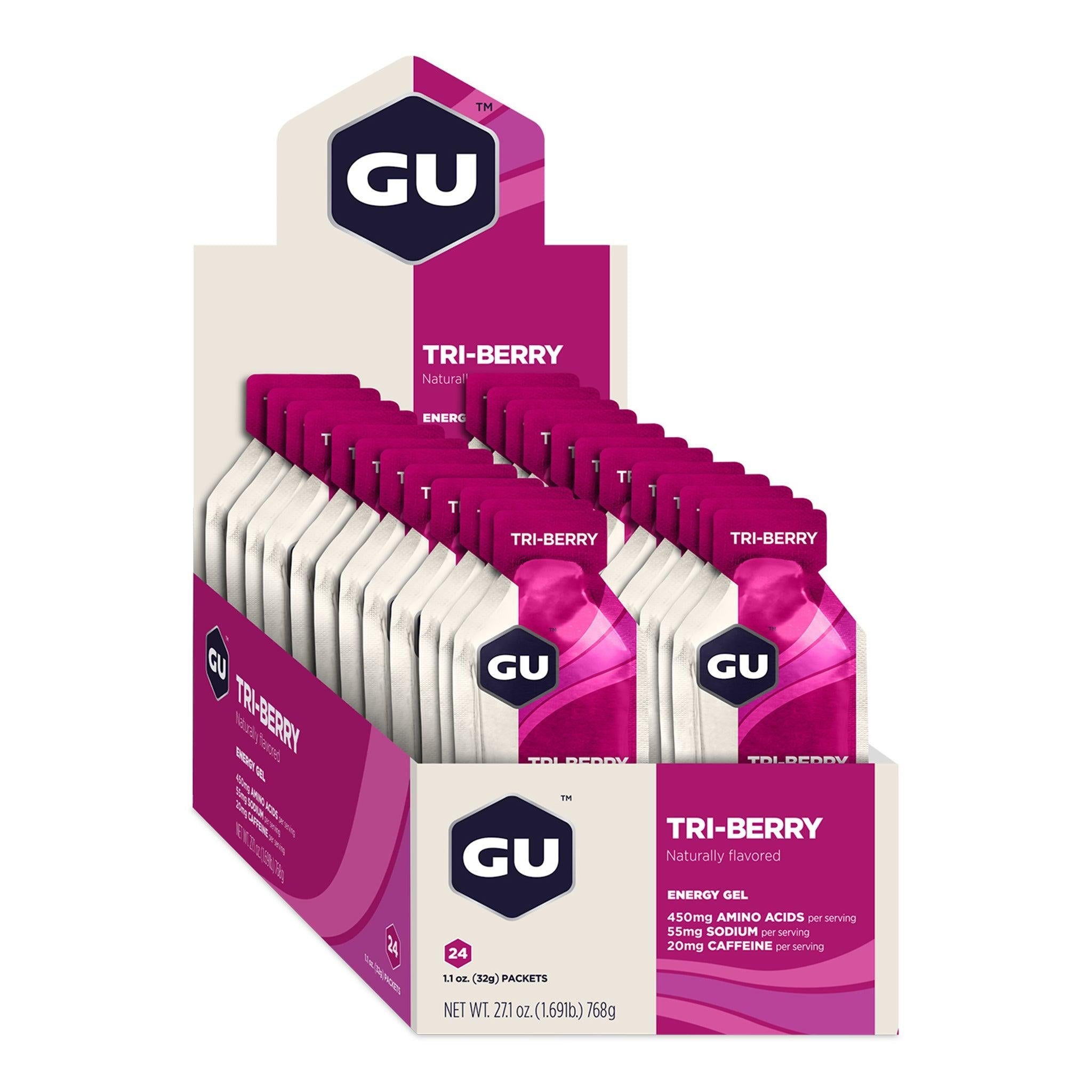 GU Energy Gel - Tri-Berry - Box of 24