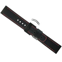 Suunto Elementum Terra - *Black / Red Leather Band