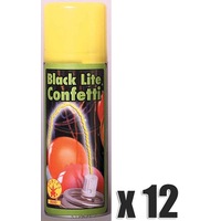 12 X Silly String Will Glow In The Dark With A Black Light