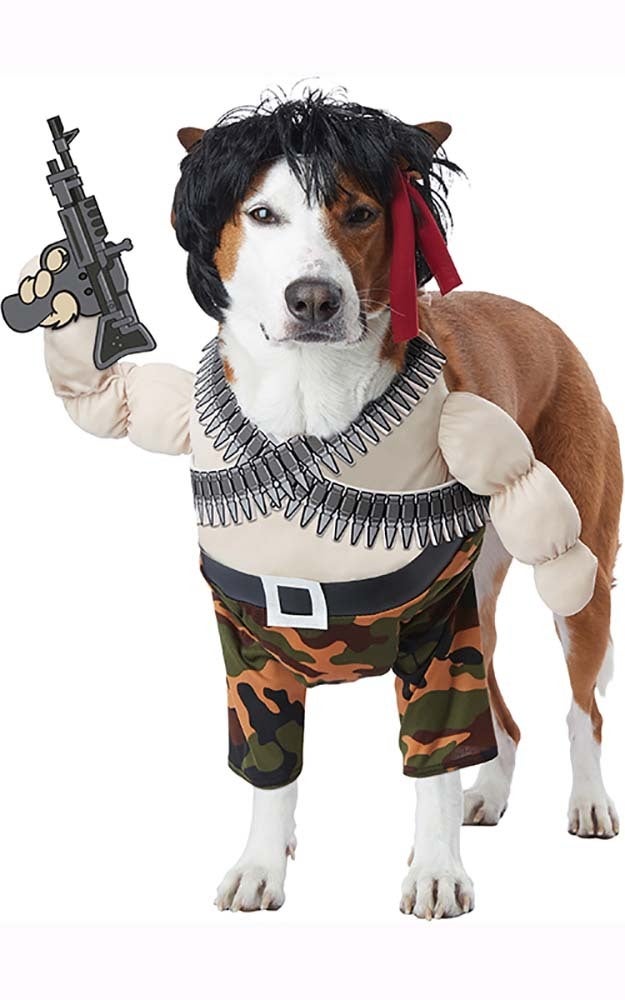 Action Hero Rambo Army Dog Costume