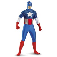 Captain America 2nd Skin Bodysuit Adult Costume