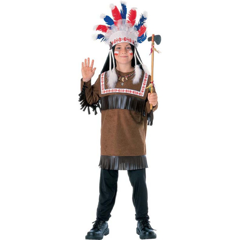 Buy Cherokee Indian Warrior Chief Child Costume - MyDeal