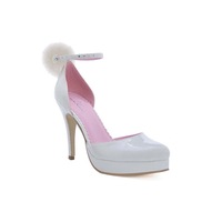 Cottontail Bunny White High Heels Adult Shoes