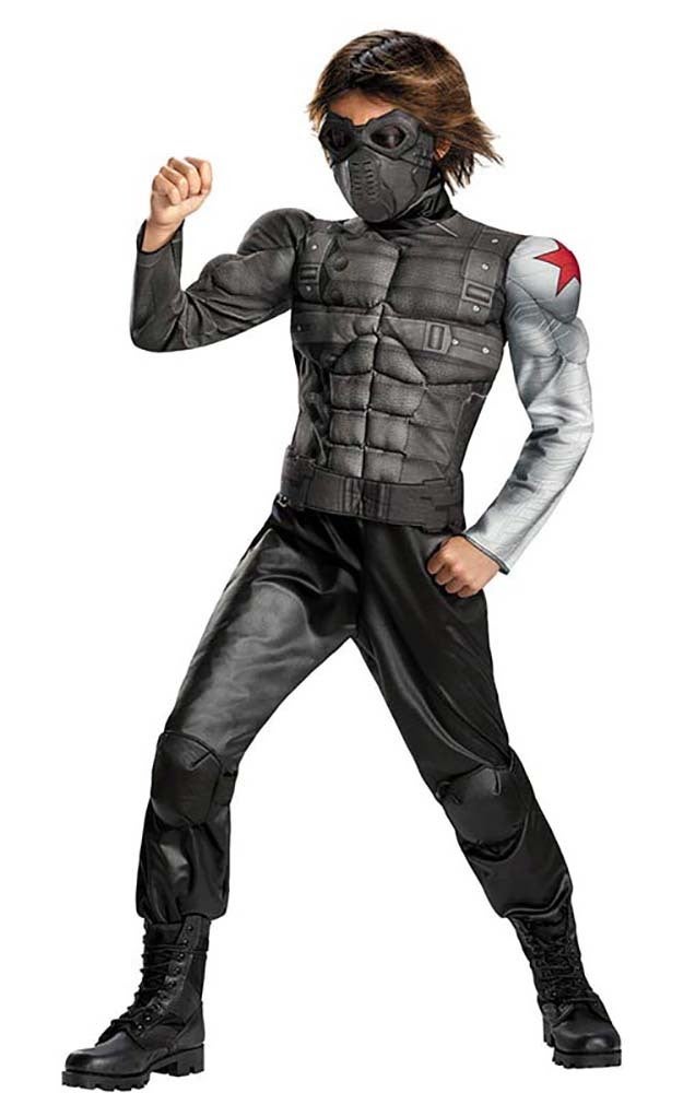 Deluxe Bucky Barnes Captain America Avengers Muscle Child Costume