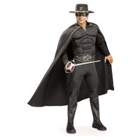 Buy Deluxe Zorro Muscle Chest Adult Costume - MyDeal