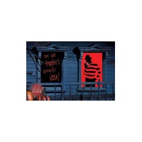 Freddy Krueger Window Silhouettes Decal Decoration