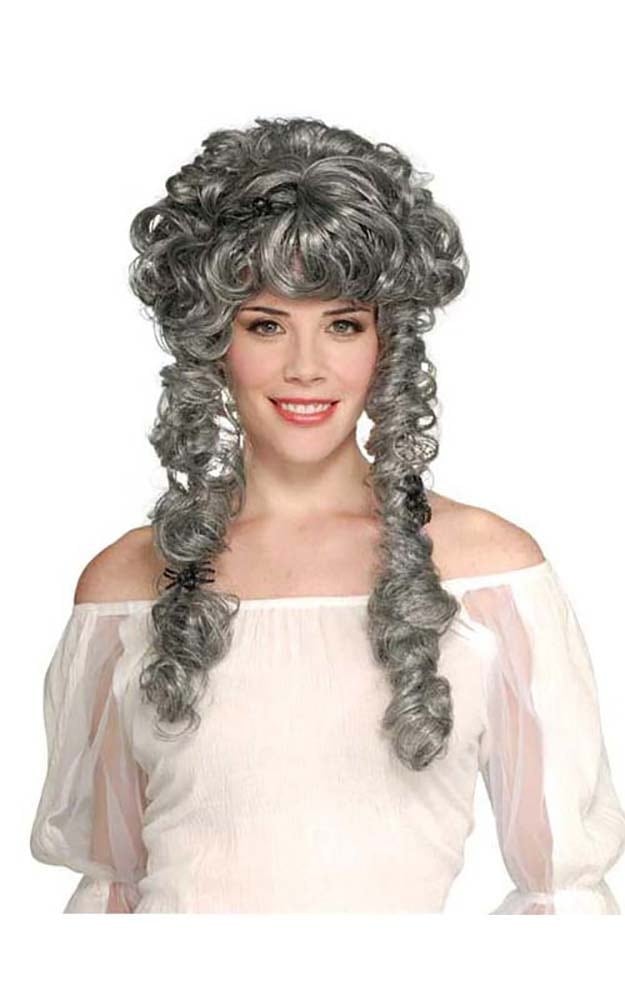 Buy Grey Ghost Bride Curly Wig MyDeal