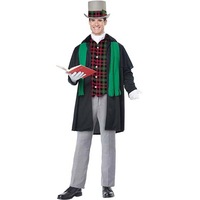 Holiday Caroler Man Adult Mens Christmas Costume