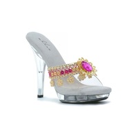 Indian Bollywood Emerald High Heels Adult Shoes