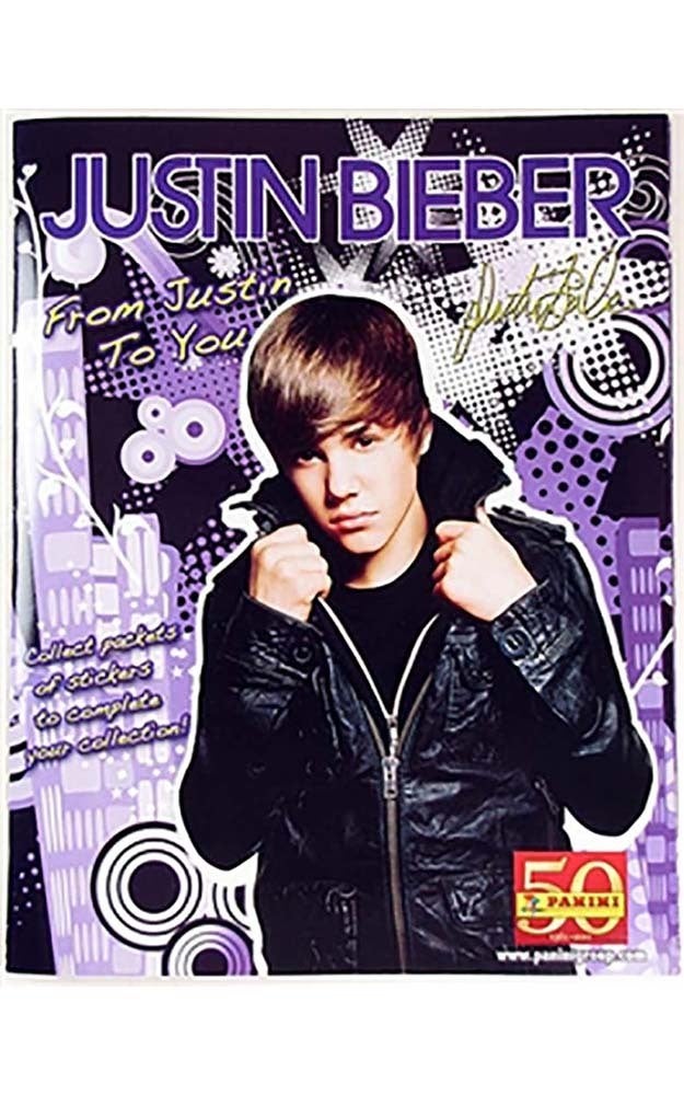 Licensed Justin Bieber Sticker Album Book