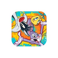 Looney Tunes Square Dinner Plates (8)