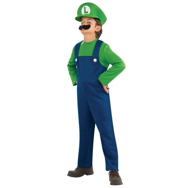 Buy Luigi Super Mario Bros Child Costume - MyDeal