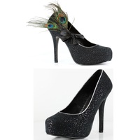 Peacock Sparkle 5 High Heel Adults Shoes",69.99"