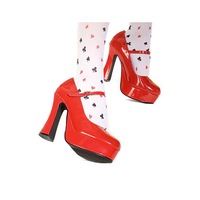 Red High Heel Platform Adult Shoes