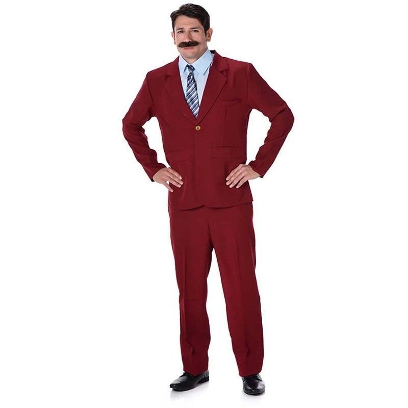 Buy Ron Burgundy Tv Anchorman Newsreader Adult Costume - MyDeal