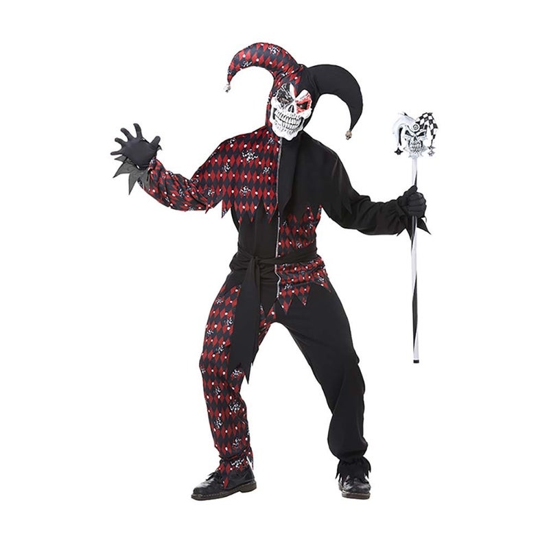Buy Sinister Jester Adult Clown Costume - MyDeal