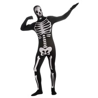 Skeleton 2nd Second Skin Bodysuit Adult Costume