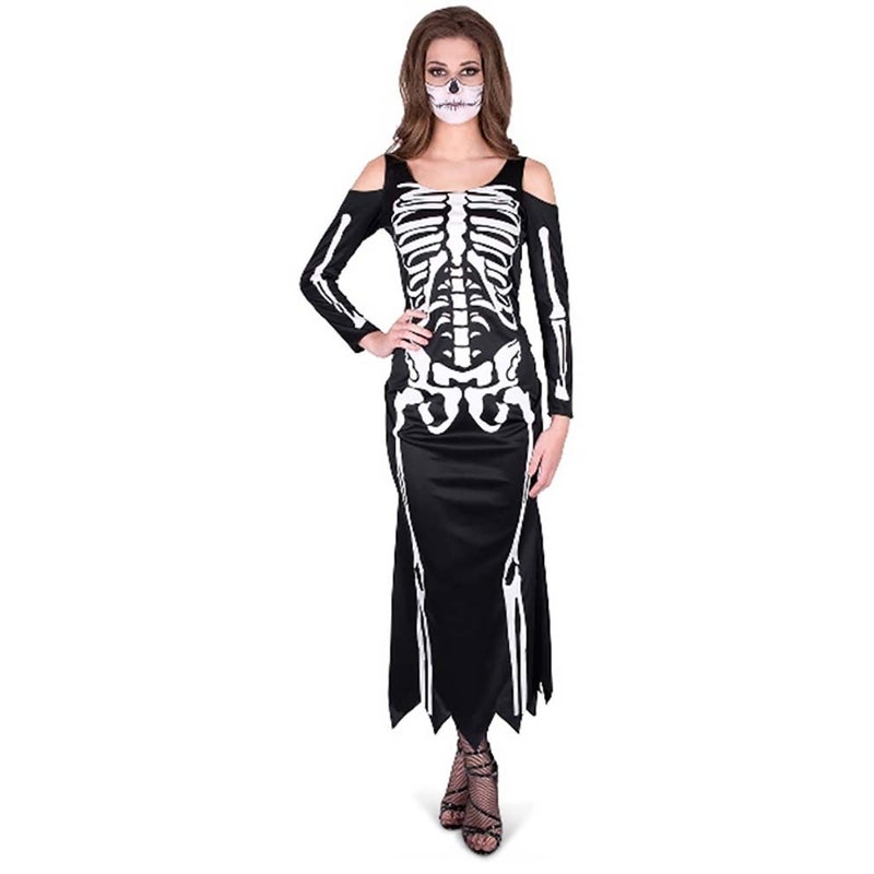 Buy Skeleton Dress Adult Halloween Costume - MyDeal