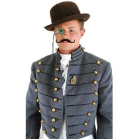 Steampunk Accessory Kit Moustache Hat Monocole
