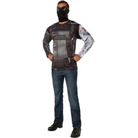 Winter Soldier Adult Captain America T-shirt & Mask Costume