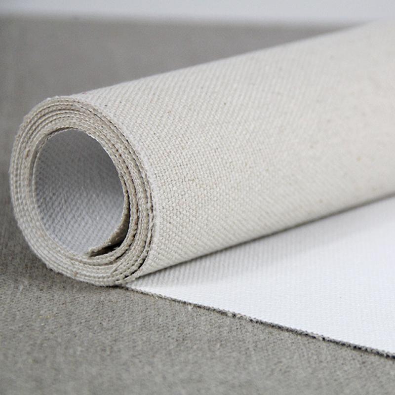 22oz Triple Primed Artist Canvas Roll 1.7m Wide Rough Texture, Cotton