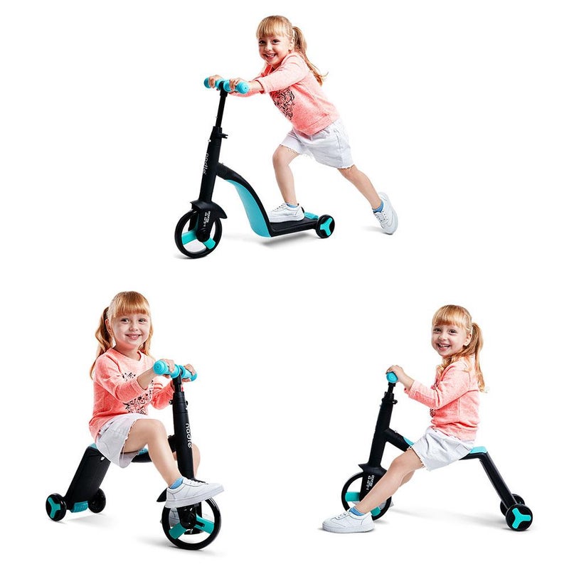 3 in 1 Kids Trike Scooter and Ride Tricycle Balance Bike