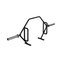 ATTIVO Open Trap Bar Hex Bar - Commercial and Home Gym - with Rotating Sleeves and Built-in Jacks for Weight Plates - Use for Deadlifts, Farmers Carries, Shrugs, Lunges