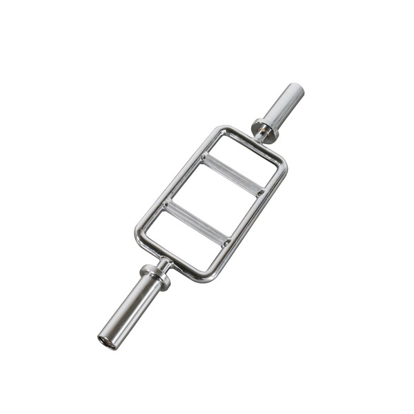 Triceps Bar Olympic - 34" Solid Steel Weight Bar With Lock Rings For Home Gym Home Gym Strength Equipment