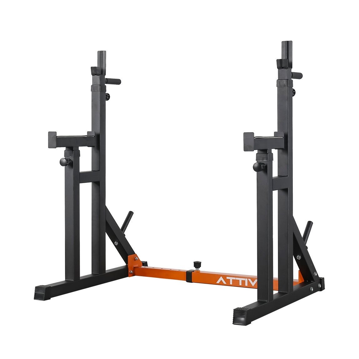 ATTIVO Adjustable Squat Rack Barbell Rack, Bench Press Rack Push Up Multi-Function Weight Lifting Gym
