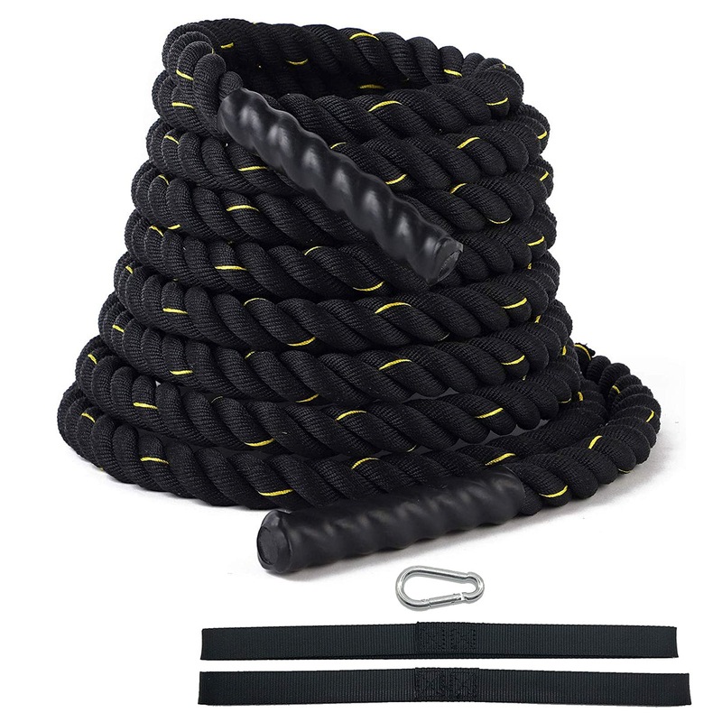 Battle Rope 38mm Diameter Poly Dacron Multiple Lengths Workout Exercise Training Rope Fitness