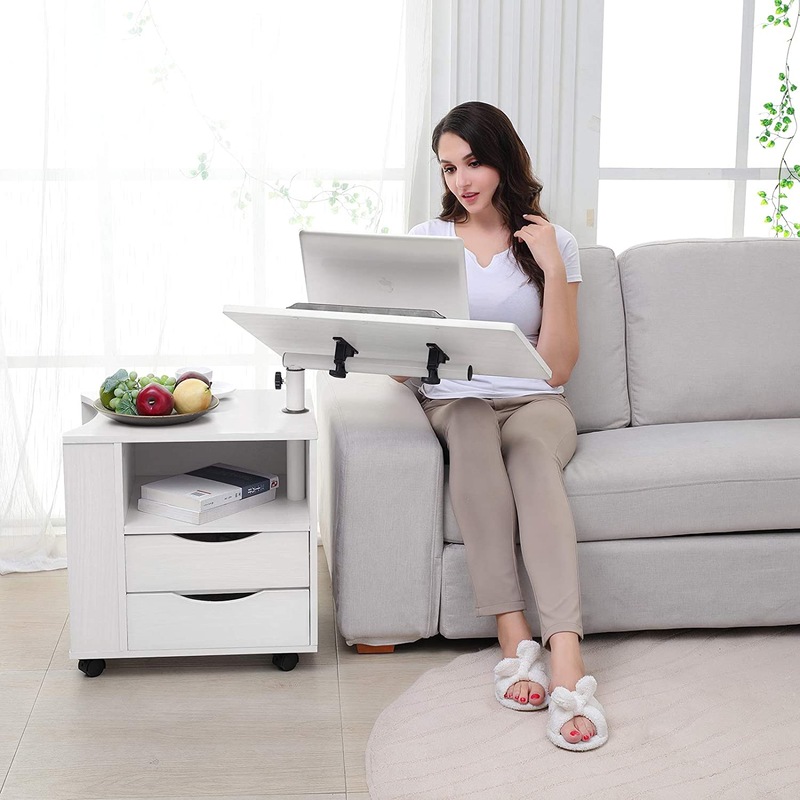 Multifunctional Height Adjustable Bedside Table Wooden Nightstand Laptop With Wheels White Maple Tables 708210969642 Multifunctional Height Adjustable, What Is The Height Of A Night Table