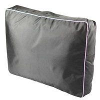 Dog Bed 100x80x10cm Scratch Resistant Waterproof Soft cushioned Plush Canvas Dog Floor Mat Black