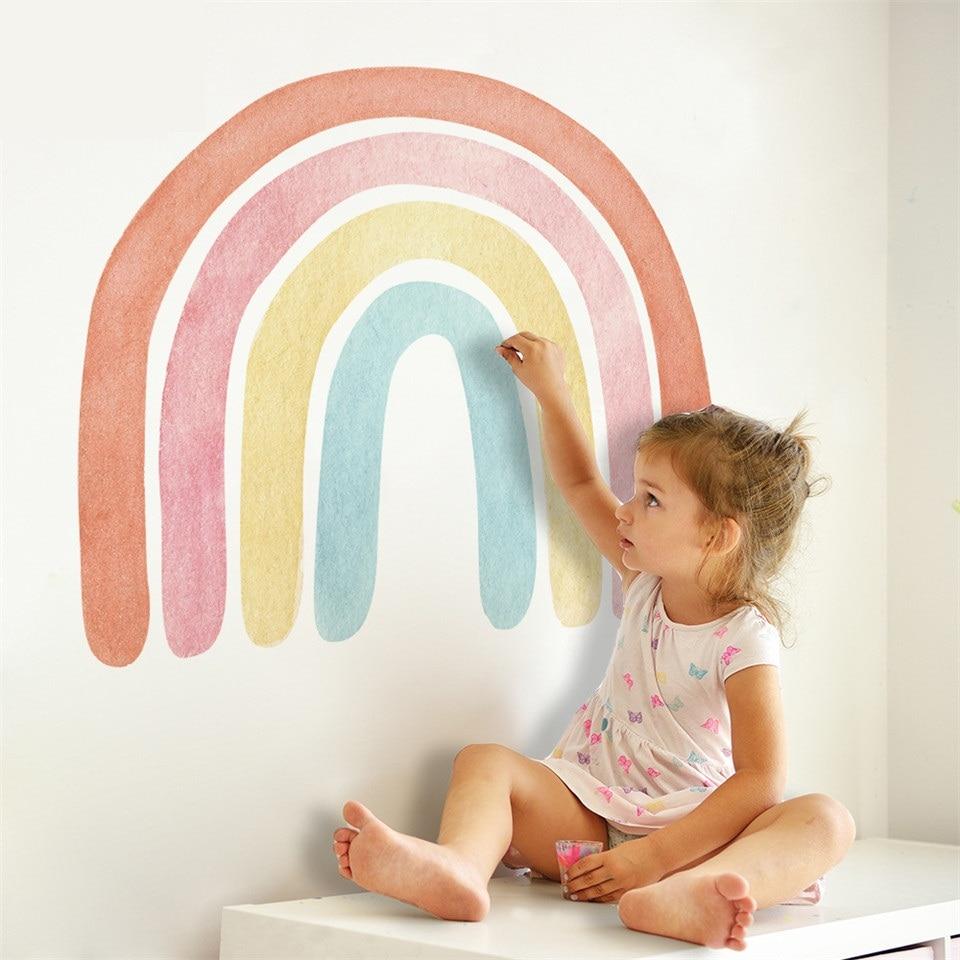 Multicoloured Rainbow Removable Wall Stickers