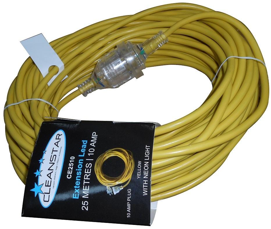 Extension Cable Yellow 10 Amp 25 Metres