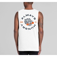 GND Big Cat Barbell Tank // White