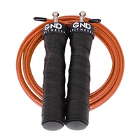 GND SR Speed Skipping Rope // Single Ball Bearing // Electric Orange