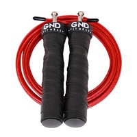 GND SR Speed Skipping Rope // Single Ball Bearing // Red Rocket