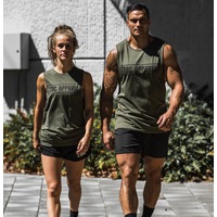 TBC Unisex Muscle Tank // Army Green