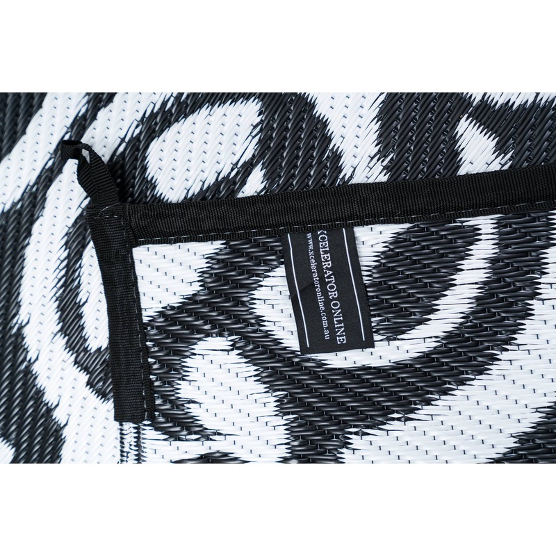 Buy Outdoor Rug Lisboa Black And White MyDeal