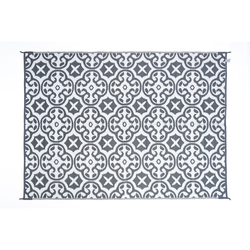 Buy Outdoor Rug Lisboa Grey And White MyDeal