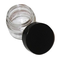 Round Glass Jar with BLACK Lid - 60ml