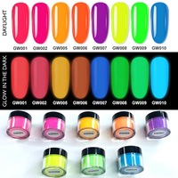 Acrylic Nail Powders - Glow in the Dark Collection