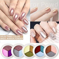 Solid Mirror Chrome 3 Colour Pigments