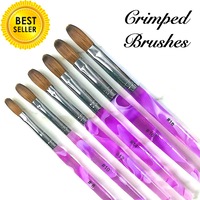 Crimped Kolinsky Acrylic Brush