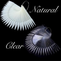 Display Key Ring - Stiletto Tips 40ct (Natural/Clear)